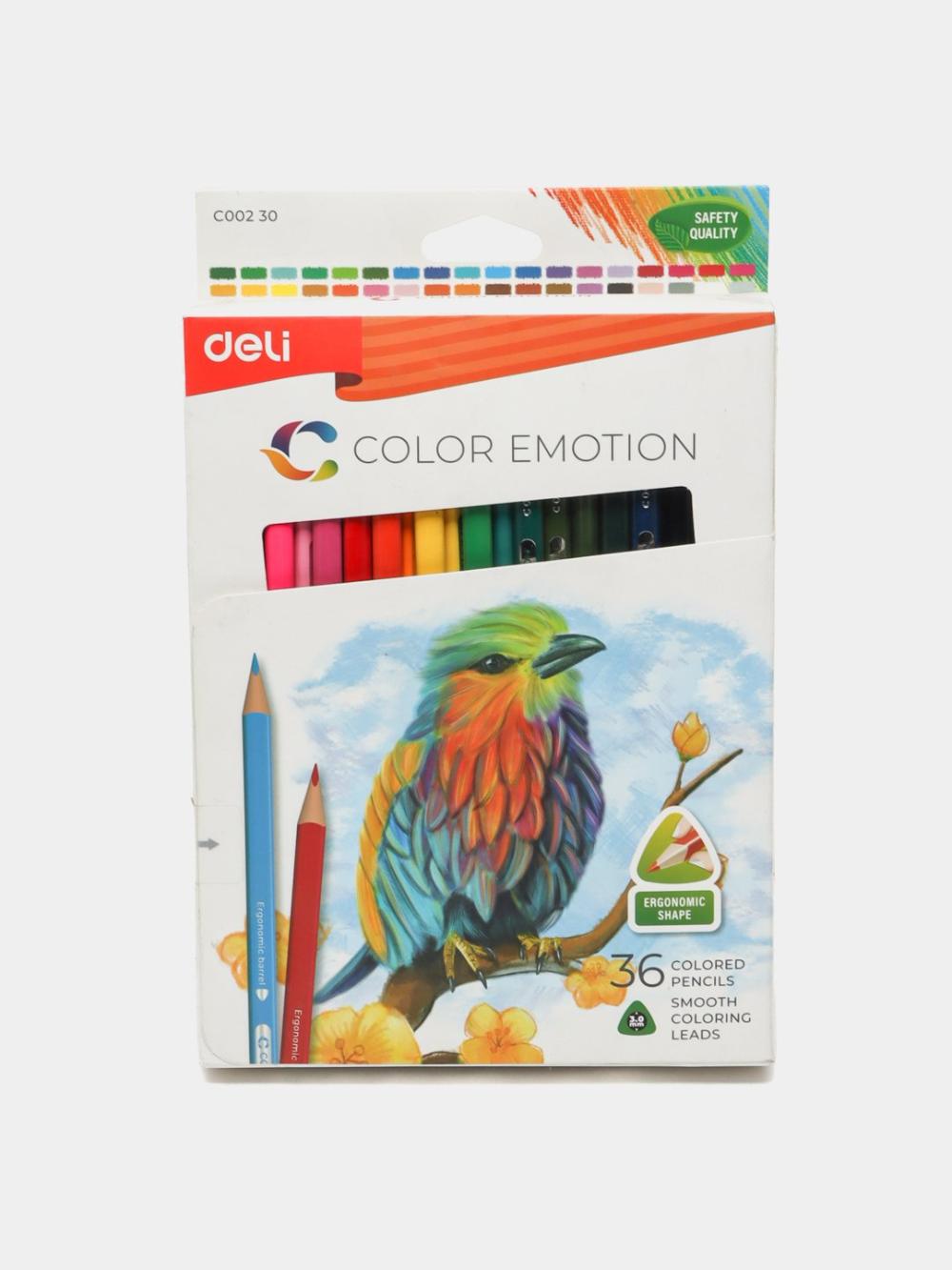 Rangli qalamlar 36 rang (Niqob) Deli D-00230EC 1
