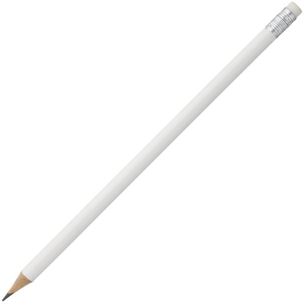Plastik HB qalam, o‘chirg‘ichli (oq)  Deli D-50000-EU 2
