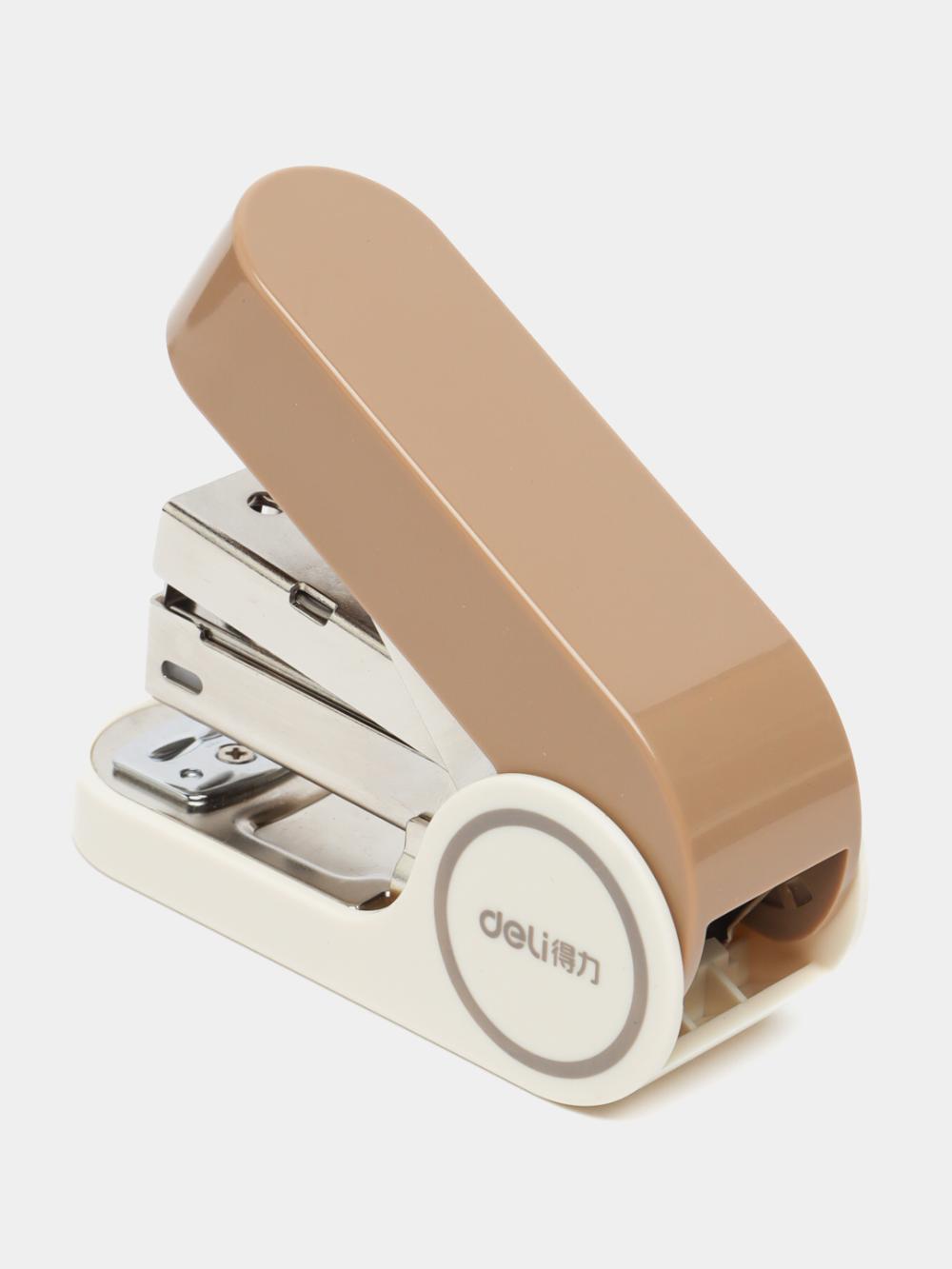 Степлер 24/6 PowerSave ( коричневый ) Deli D-502-TA-br 1