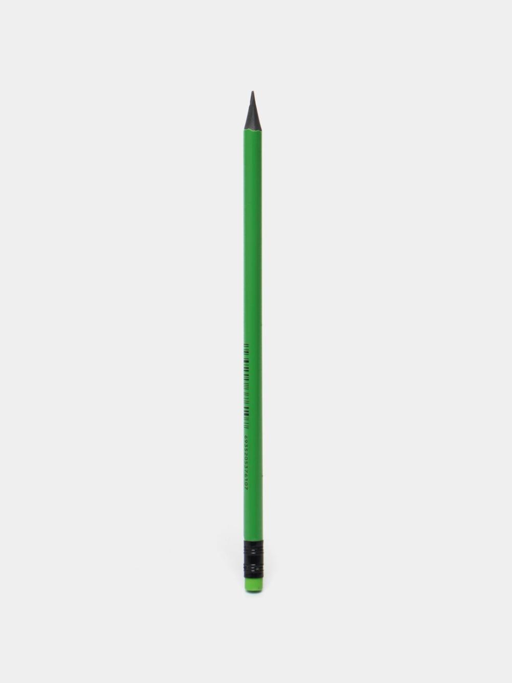 Plastik qalam HB, o‘chirgichli, neon rangda Deli D-54600-EU 1