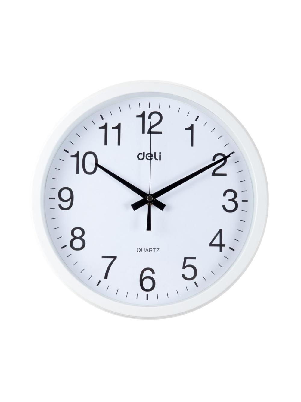 Часы настенные D30см (белые) D-9005wt Deli 1