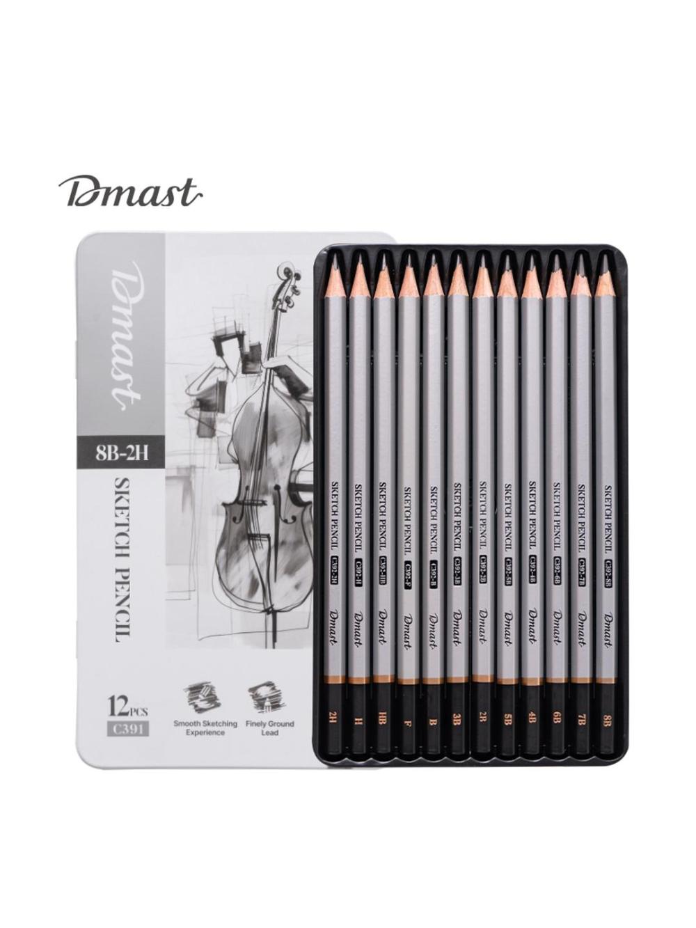 Карандаш для скетчинга 12шт Deli D-391-EC 1