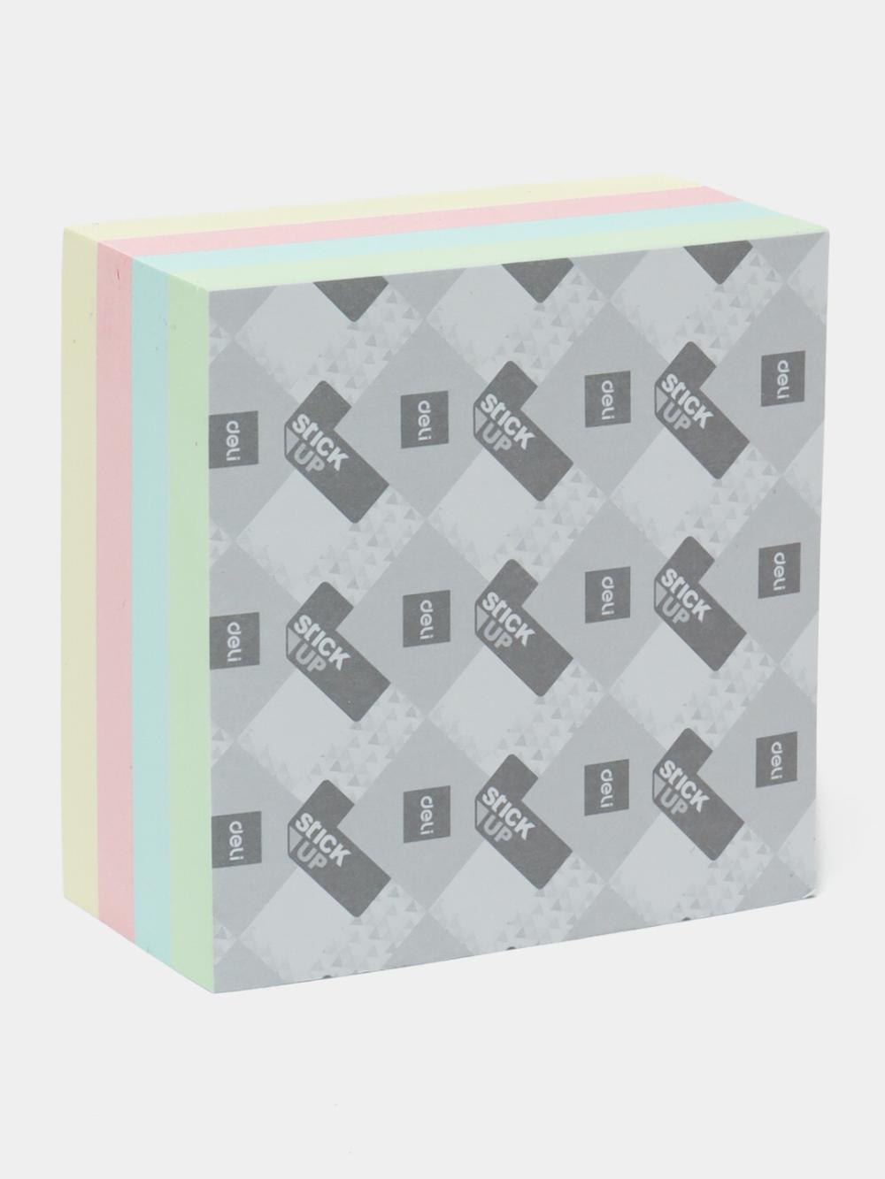 Yopishqoq eslatma qog‘ozi, 76×76 mm, 4 rangli, kub ko‘rinishida Deli D-01703-EA 3