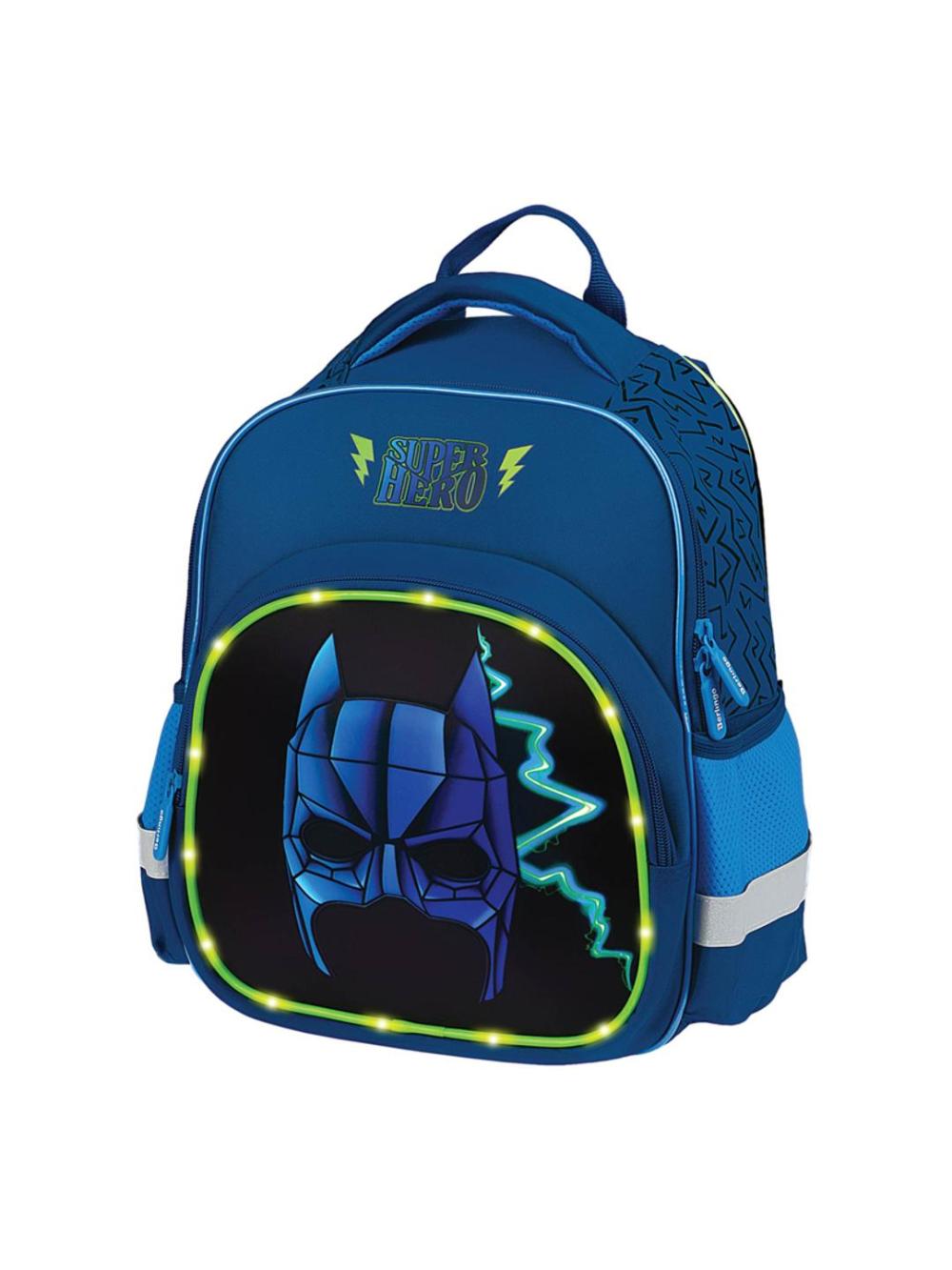 Рюкзак Berlingo Kids "Super hero" 36*27*12см, 1 отделение, 2 кармана, эргономичная спинка, LED кант RU08084 1
