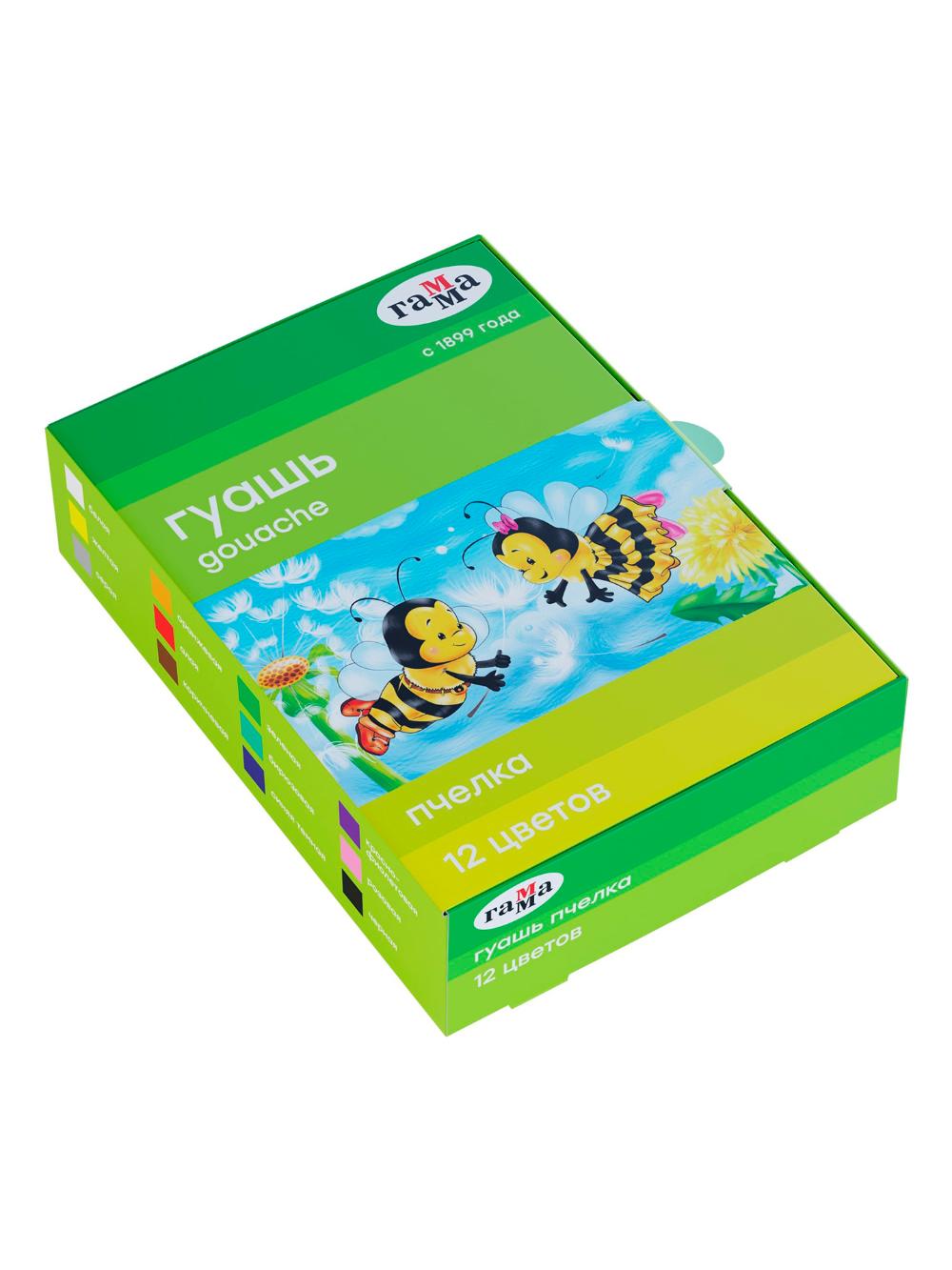 Guash "Bee", 12 rang, 20 ml, karton Гамма 221014_12 1
