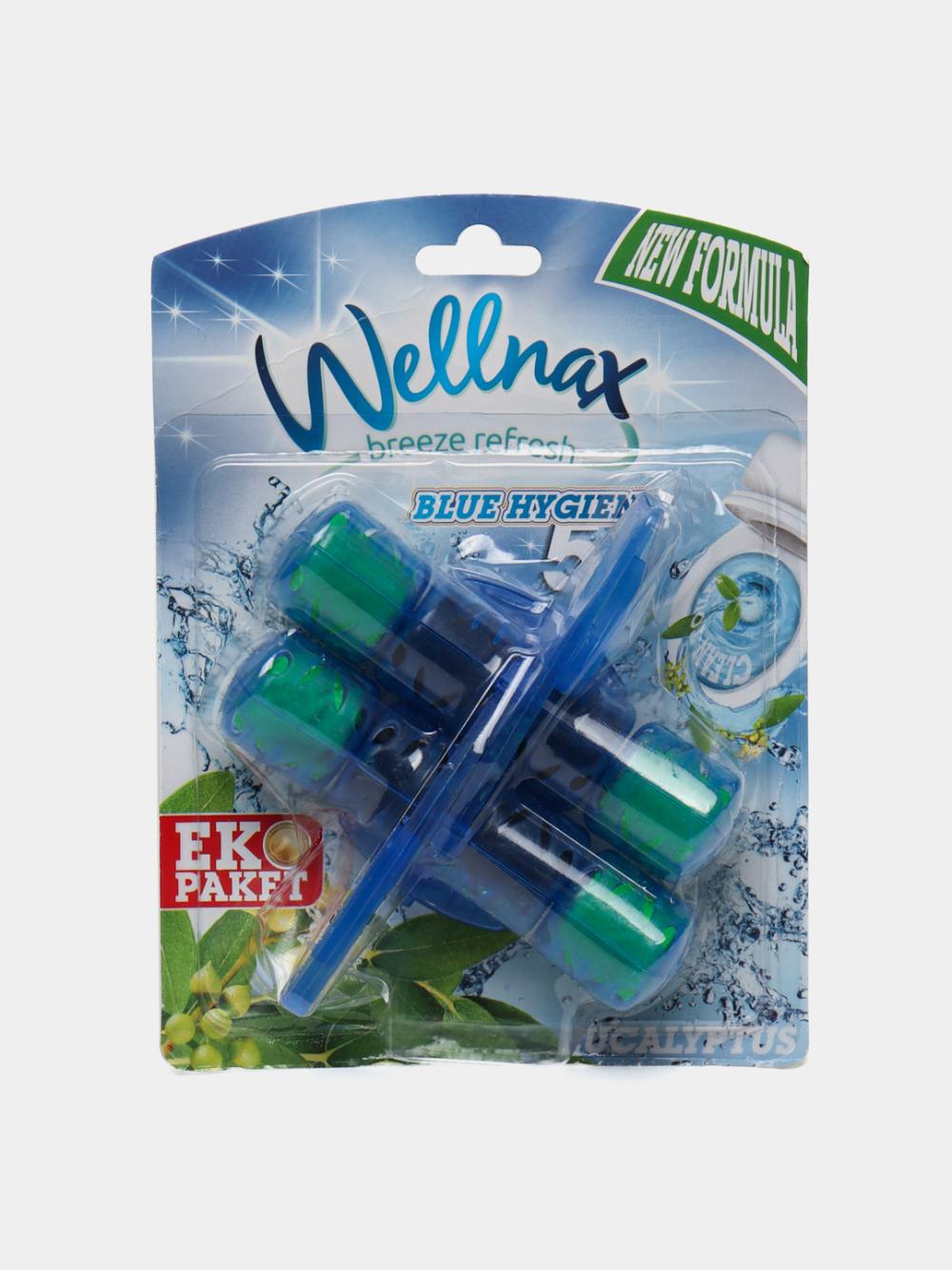 Hojatxona uchun blok-obodok Wellnax Blue Water Eco Evkalipt, 2x50 g 1