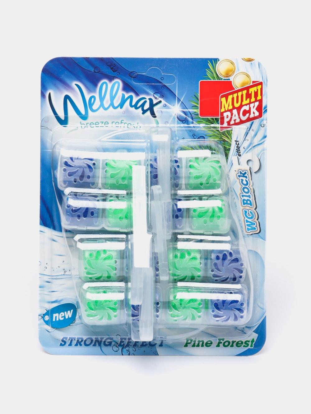 Блок-ободок для туалета Wellnax 4 Multi Сосна, 4x50 г 1