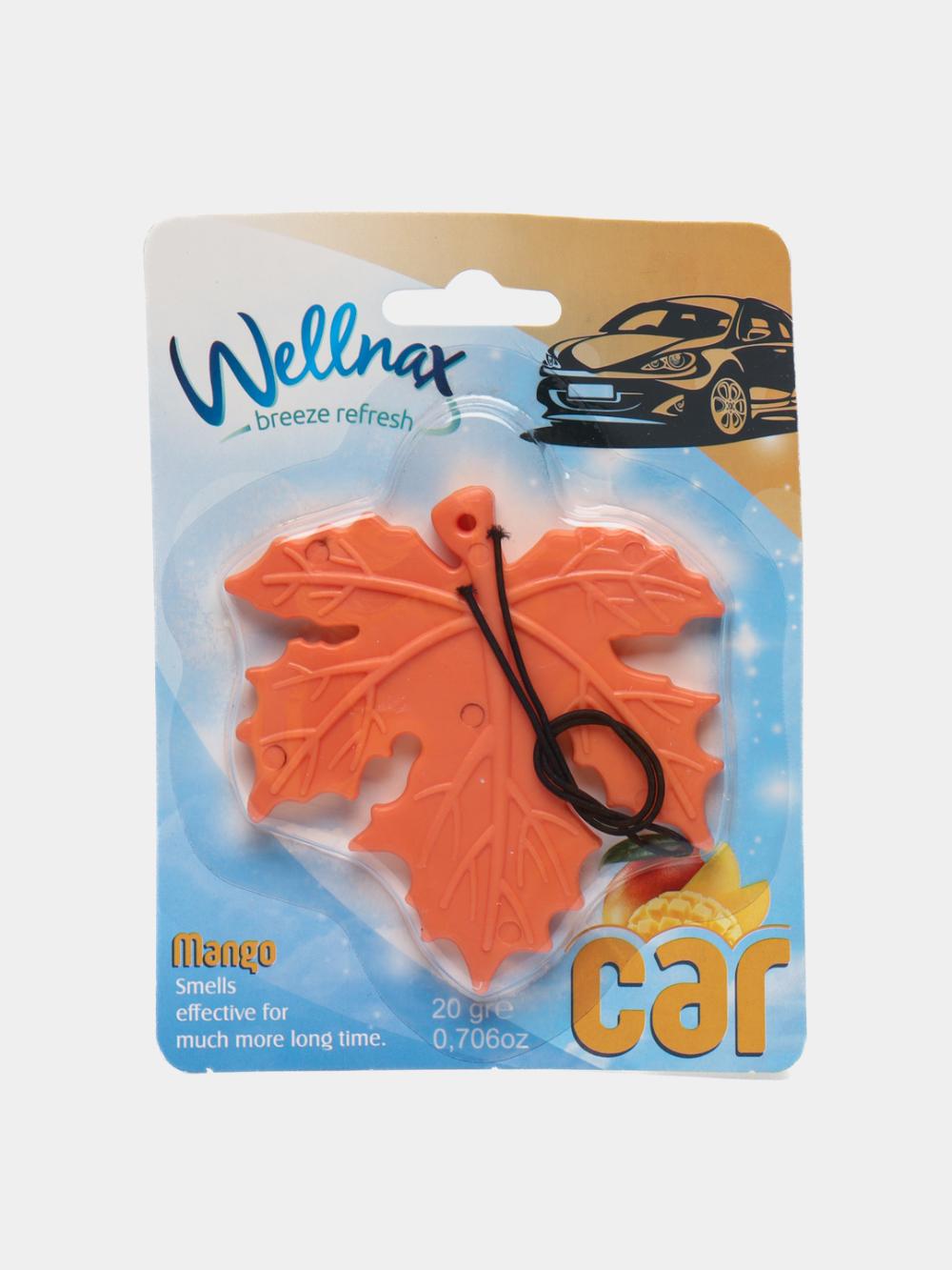 Barg shaklidagi Wellnax avtomobil havoni yangilagichi, Mango hidi, 20 g. 1