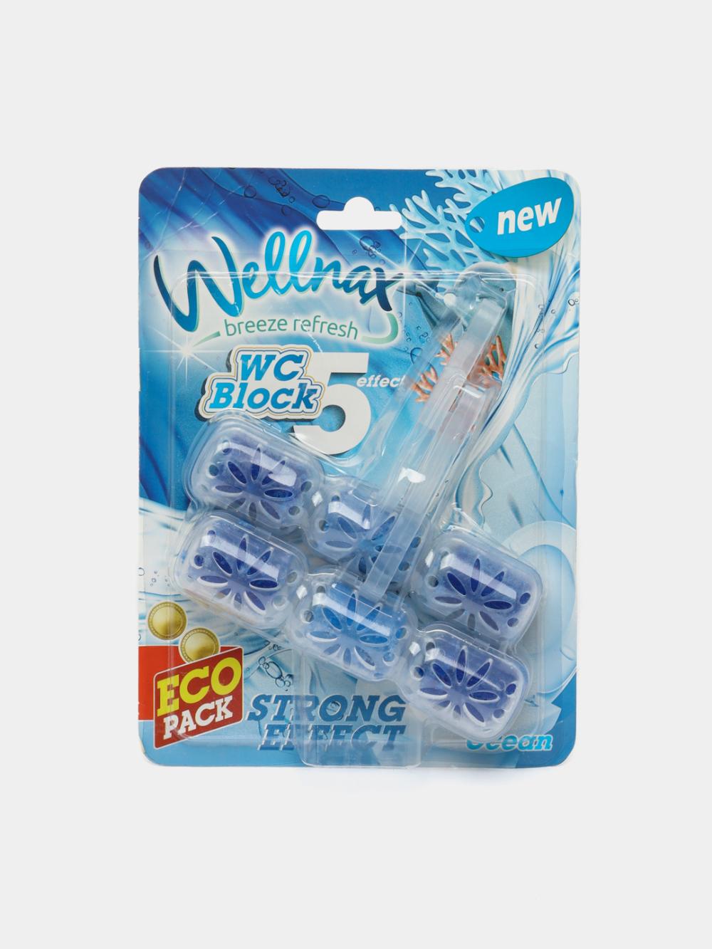Блок-ободок для туалета Wellnax Eco Океан, 2x57 г 1