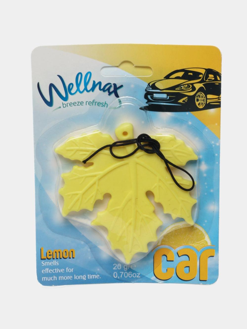 Листовой освежитель для автомобиля Wellnax Лимон, 20 г 1