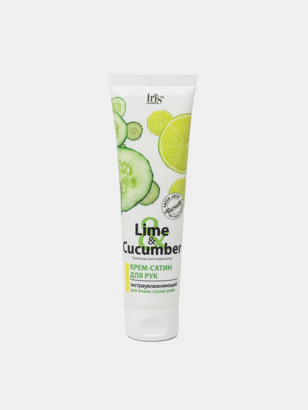 Qo'l uchun krem-satin IRIS Lime & Cucumber ekstra namlantiruvchi, juda quruq teri uchun, 100 ml 1