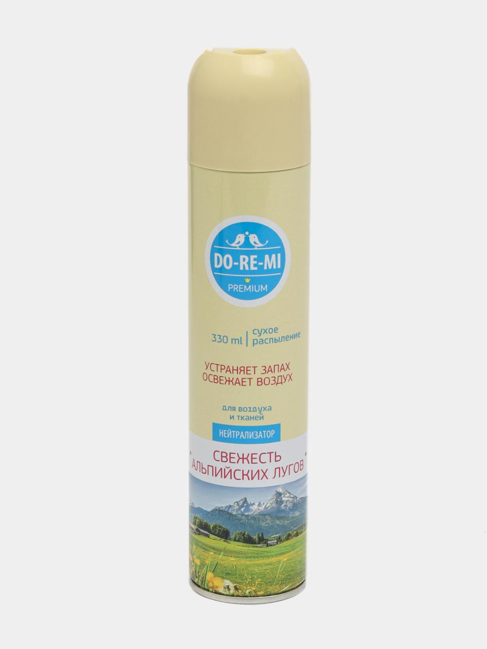 Havo xushbo'ylagichi DO-RE-MI Premium Alp yaylovlarining yangiligi, quruq purkagich, 330 ml 1
