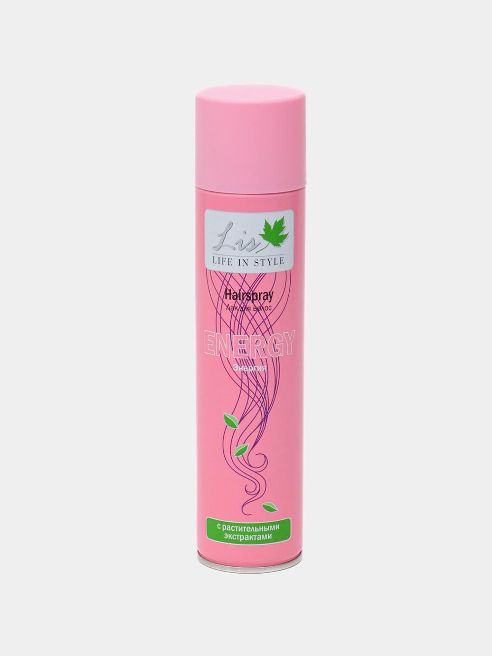 Soch uchun lak Lis Energy, o'simlik ekstraktlari bilan, 300 ml 1