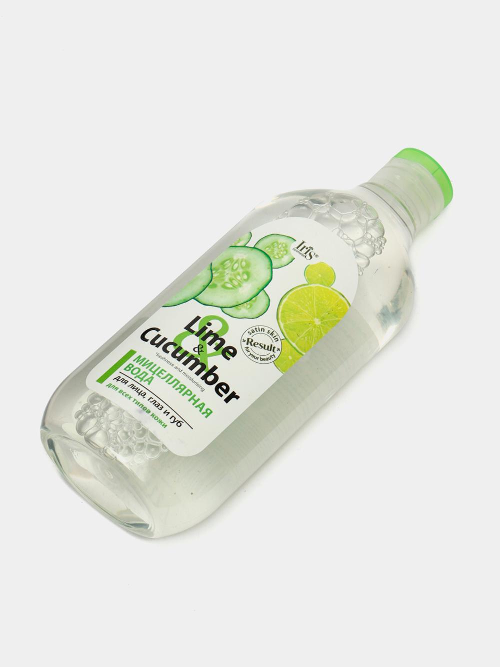 Мицеллярная вода IRIS Lime & Cucumber для лица, глаз и губ, для всех типов кожи, 500 мл 1