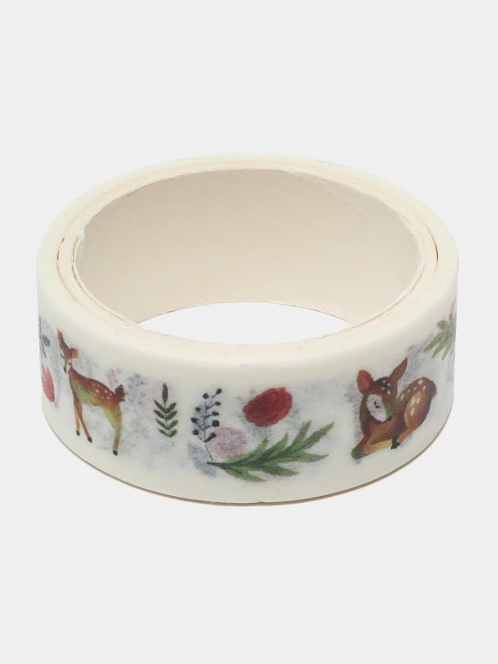 Клейкая лента декоративная MESHU "Cute deer", 1,5 см*3м MS_36875 1