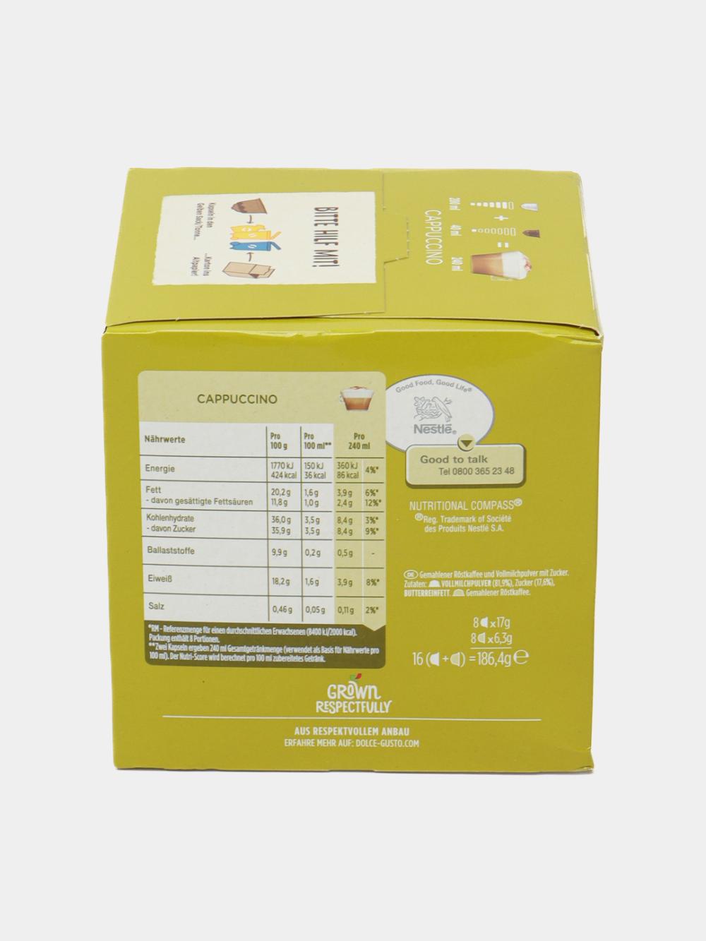 Nescafe DG Caffe Cappuccino кофе в капсулах 186,4гр. 1/3шт 2