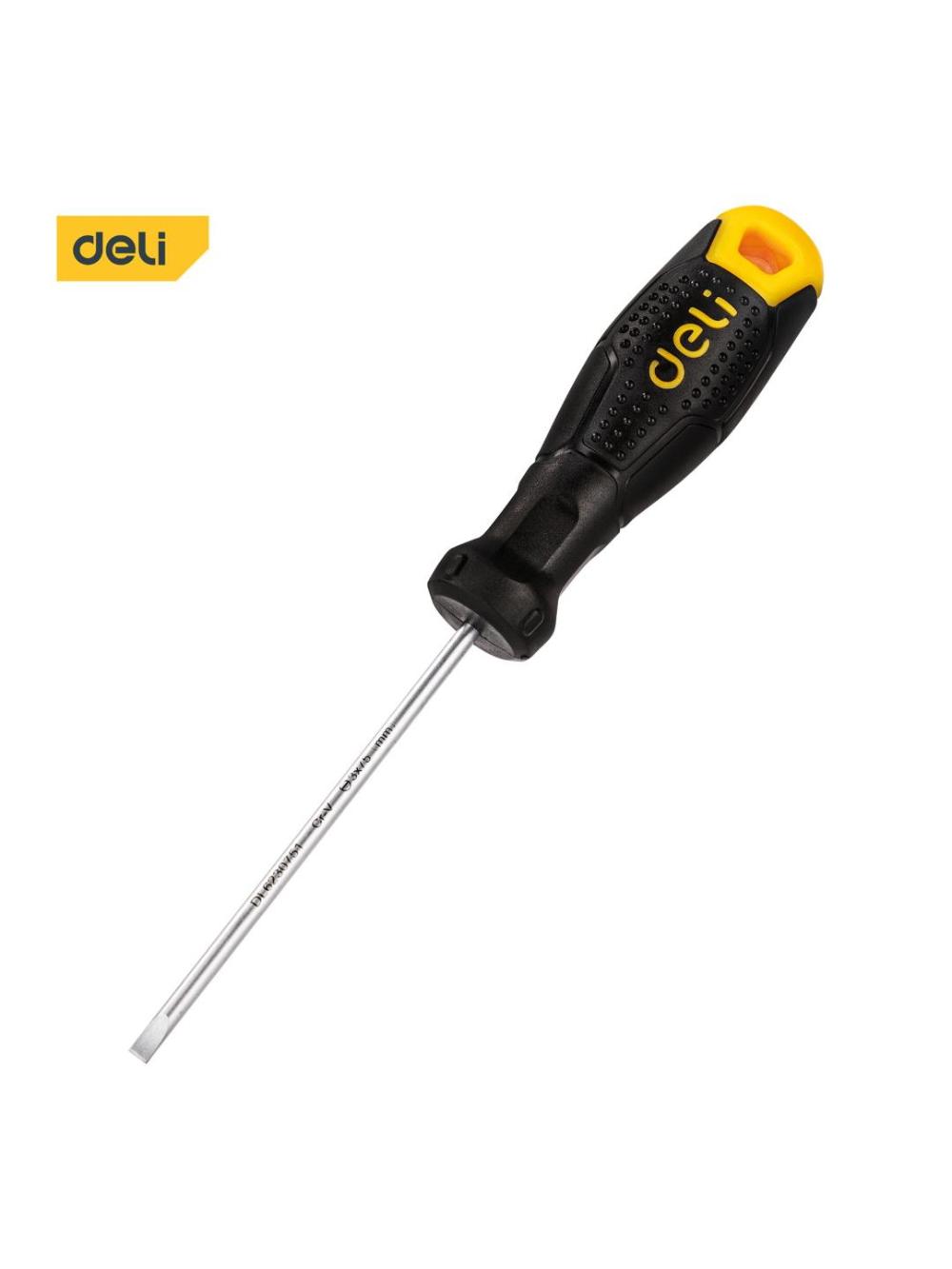 Отвертка плоская SL3x75mm Deli D-EDL6230751 1