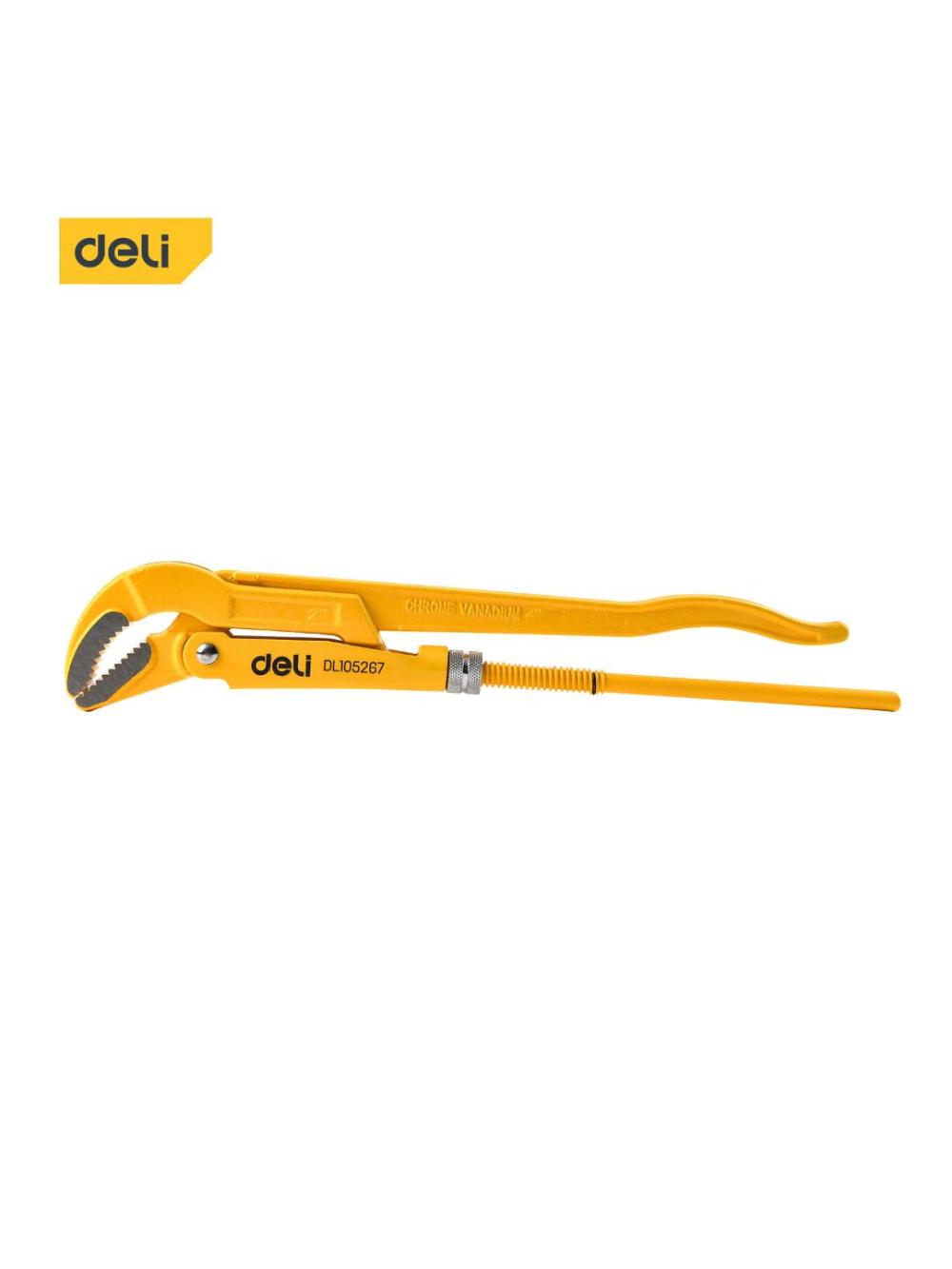 Ключ газовый 45гр 2" Deli D-EDL105267 1