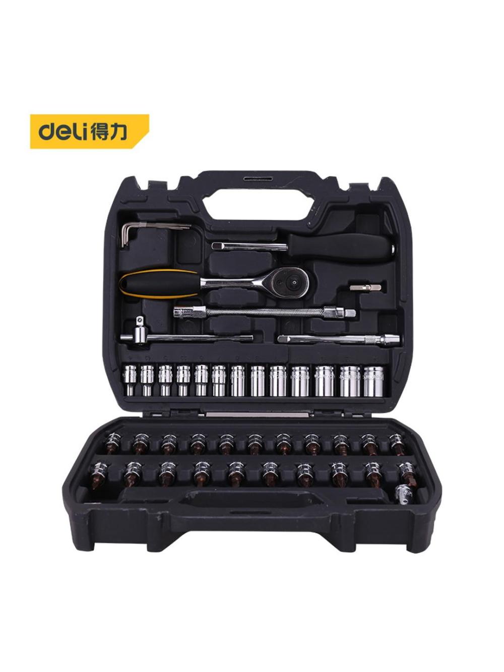 Набор торцевых головок 1/4" 46шт Deli D-EDL1046 1