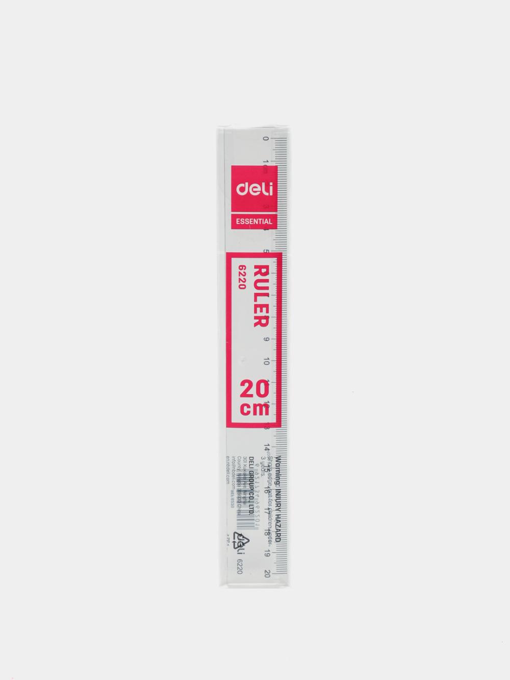Линейка 20см Deli 6220 1