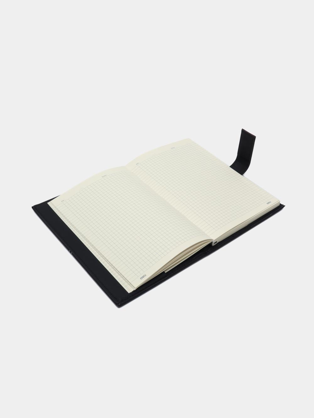 Yozuv kitobi 120v A5 (qora) Deli (katak) 142G-N-bk 3
