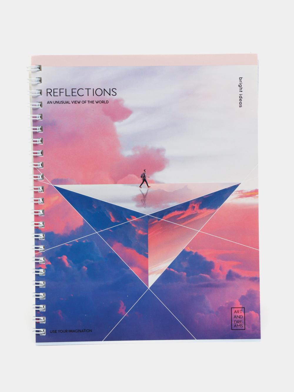 Тетрадь 48л., А5, клетка на гребне BG "Reflection" Т5гр48_11049 1