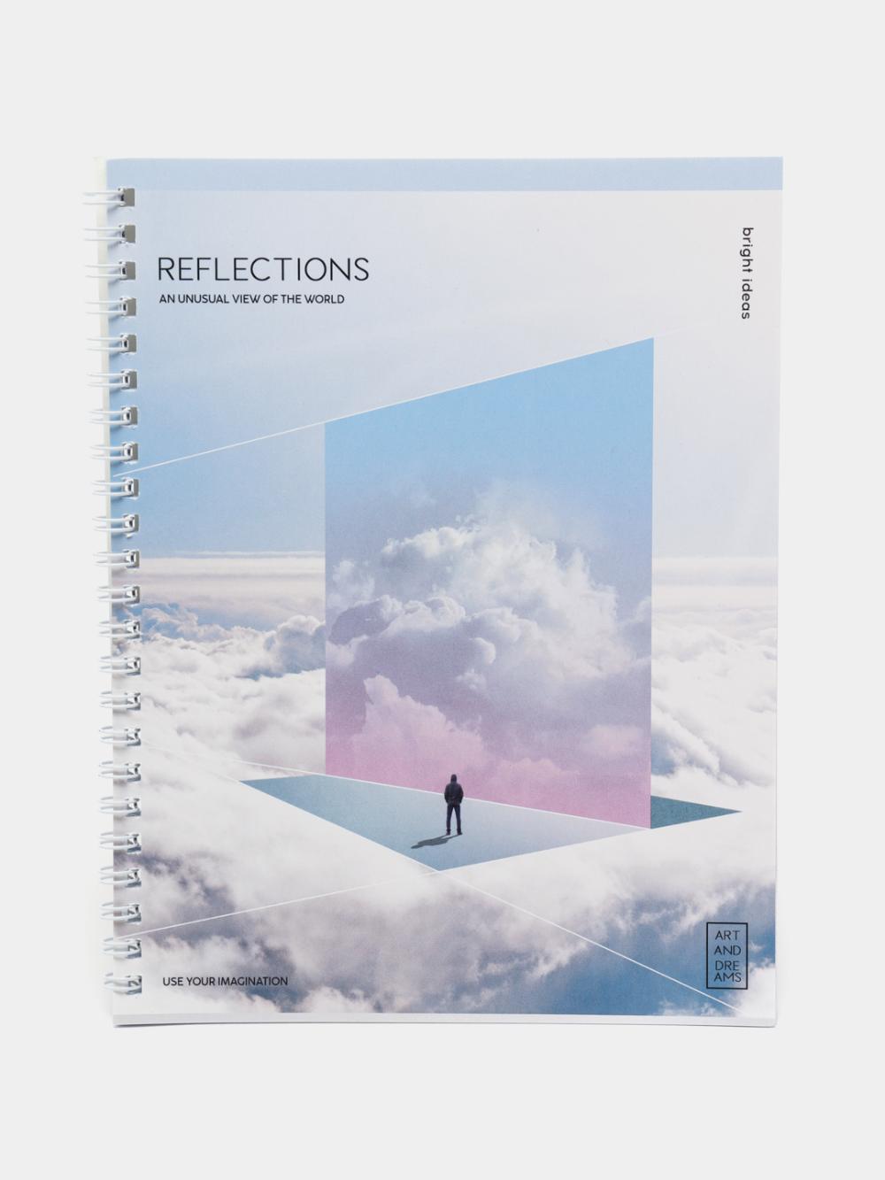Тетрадь 48л., А5, клетка на гребне BG "Reflection" Т5гр48_11049 1