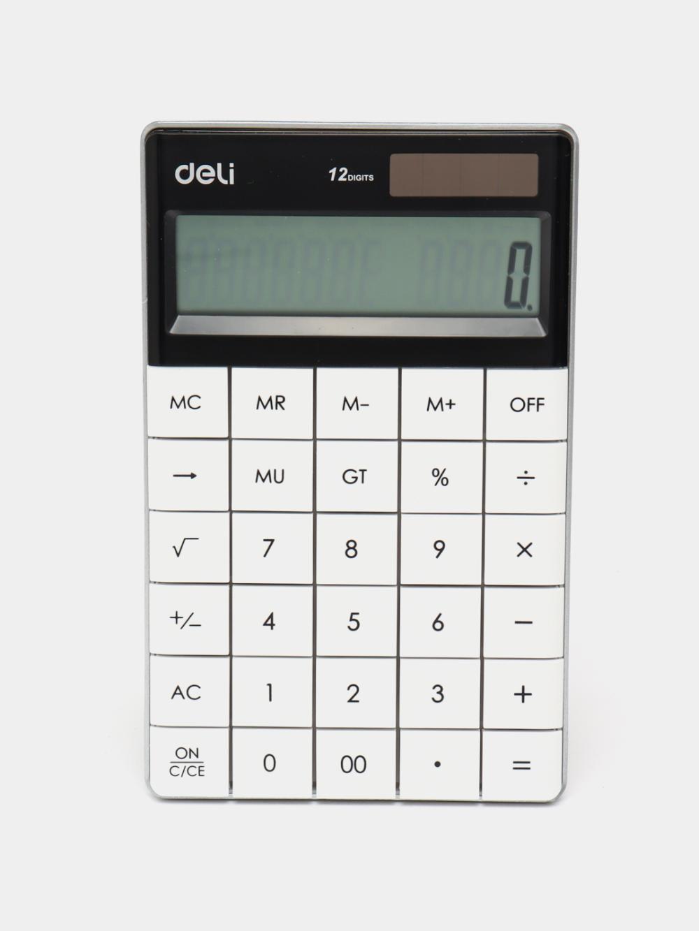 Kalkulyator 12-xonali Touch (oq) Deli 1589wt 1