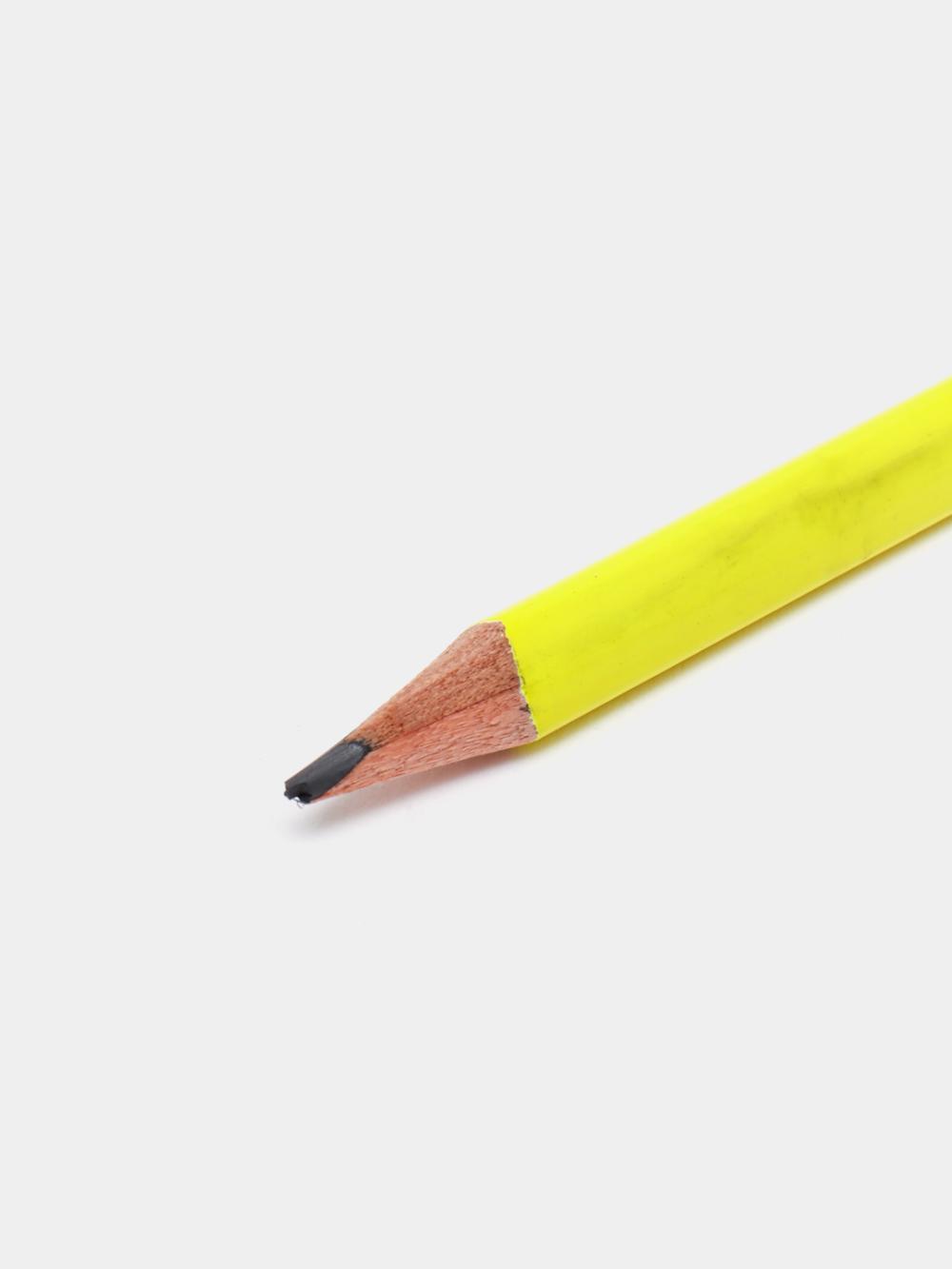 Карандаш 2B 51806/T50 Deli с ластиком Neon 51806-EU 3