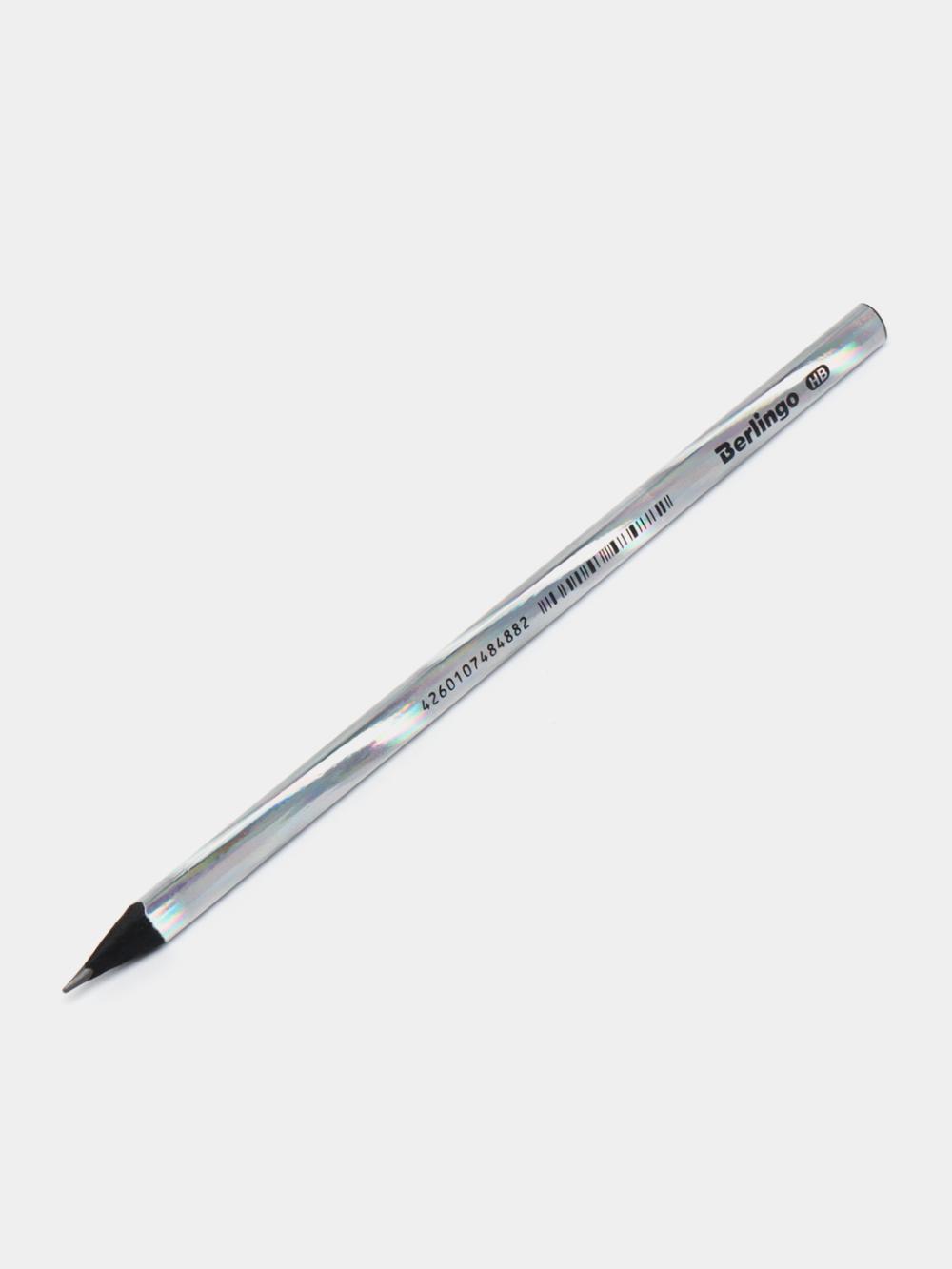 Qalam b/w Berlingo "Starlight" HB, qora, uchburchak, o'tkir. 175 mm BP01170-175 1