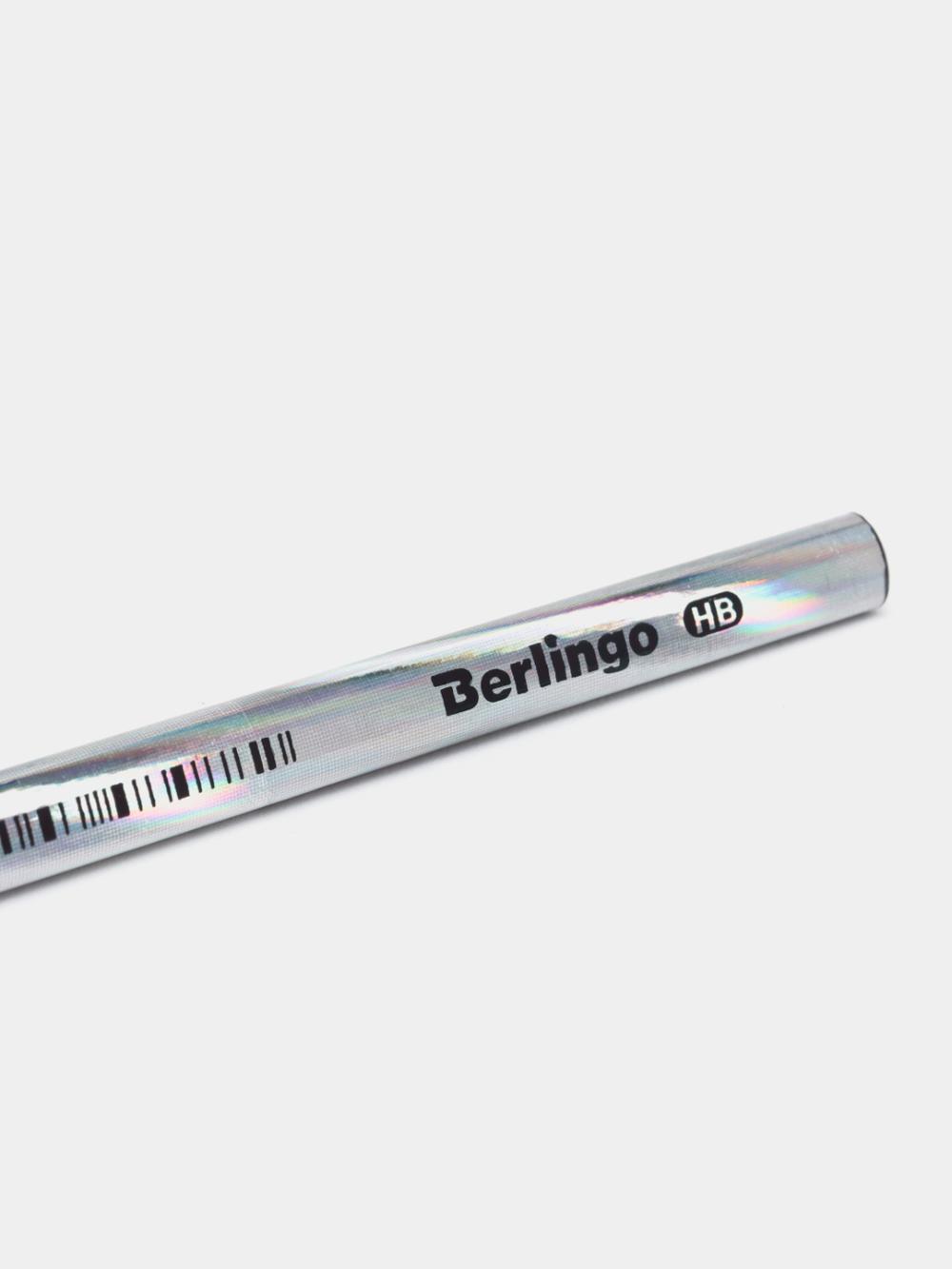 Qalam b/w Berlingo "Starlight" HB, qora, uchburchak, o'tkir. 175 mm BP01170-175 3