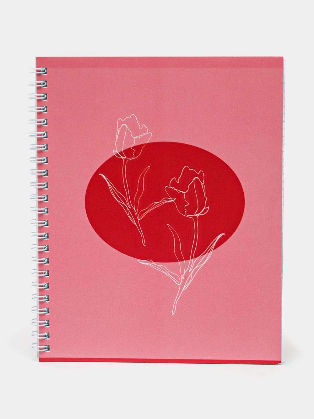 Тетрадь 80л., А5, клетка на гребне BG "Perfect flower", двойная обложка Т5гр80_2_11946 1