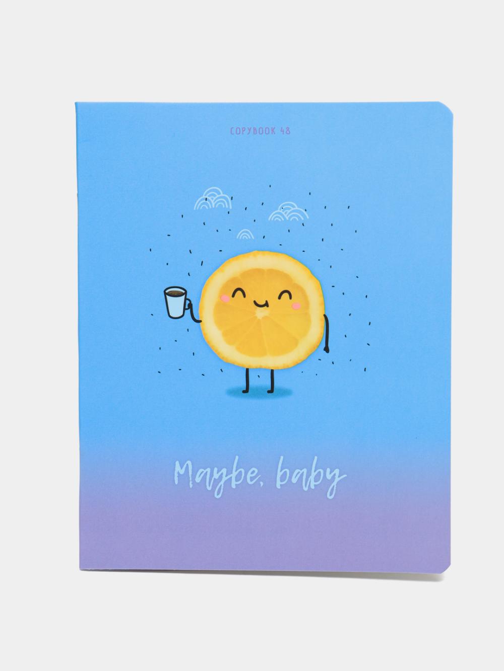 Daftar 48 p., A5, hujayra BG "Maybe baby", yumshoq sensorli laminatsiya Т5ск48_лс_10551 1