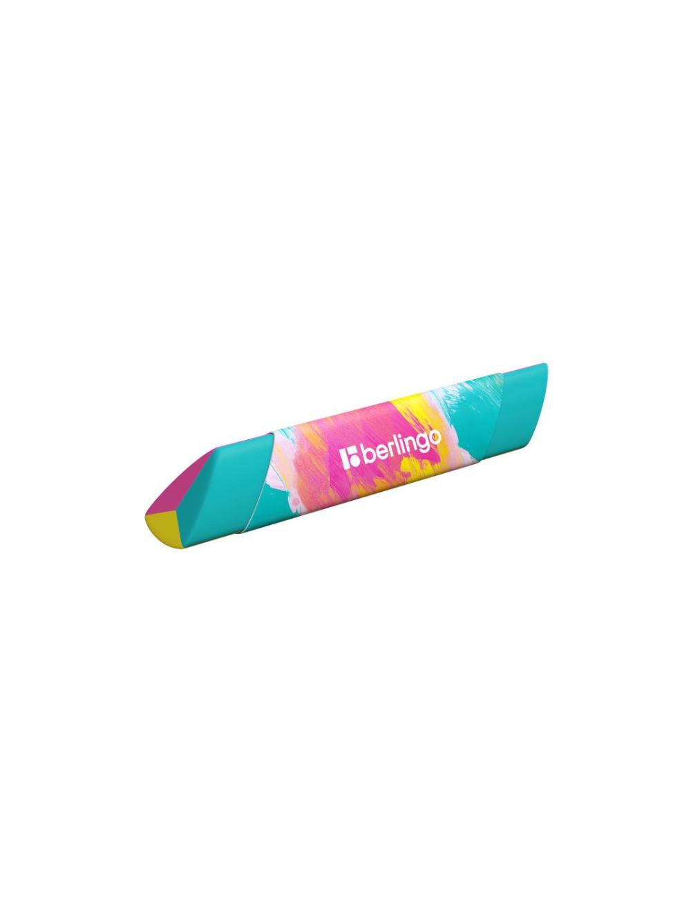 Ластик Berlingo "Collision XS", треугольный, скошенный, термопластичная резина, 80*15*15мм, ассорти BLc_00S19 1