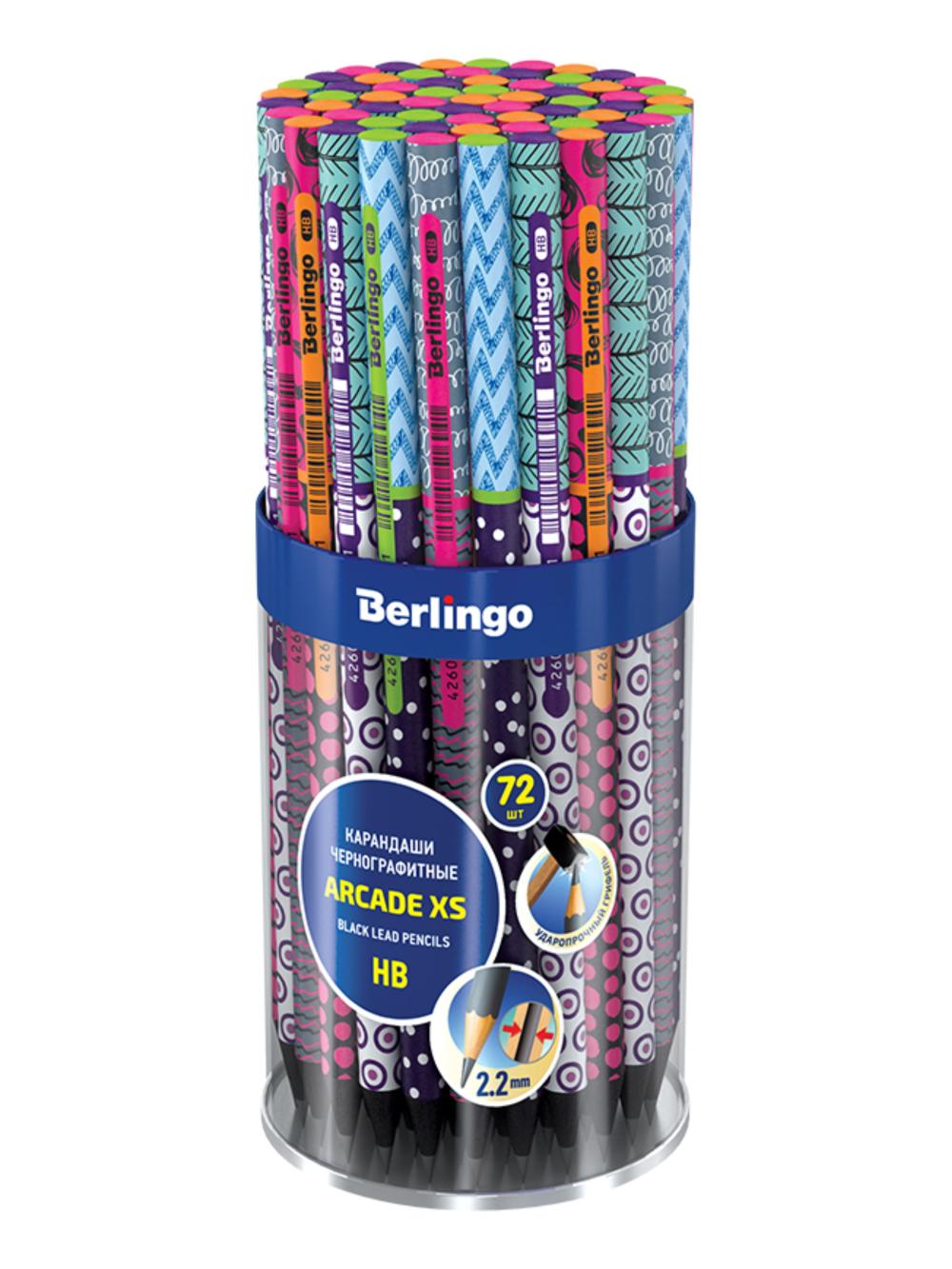 Qalam b/w Berlingo "Arcade XS" HB, dumaloq, qora, o'tkir BP01105 narx 1 dona mahsulot uchun ko'rsatilgan 2