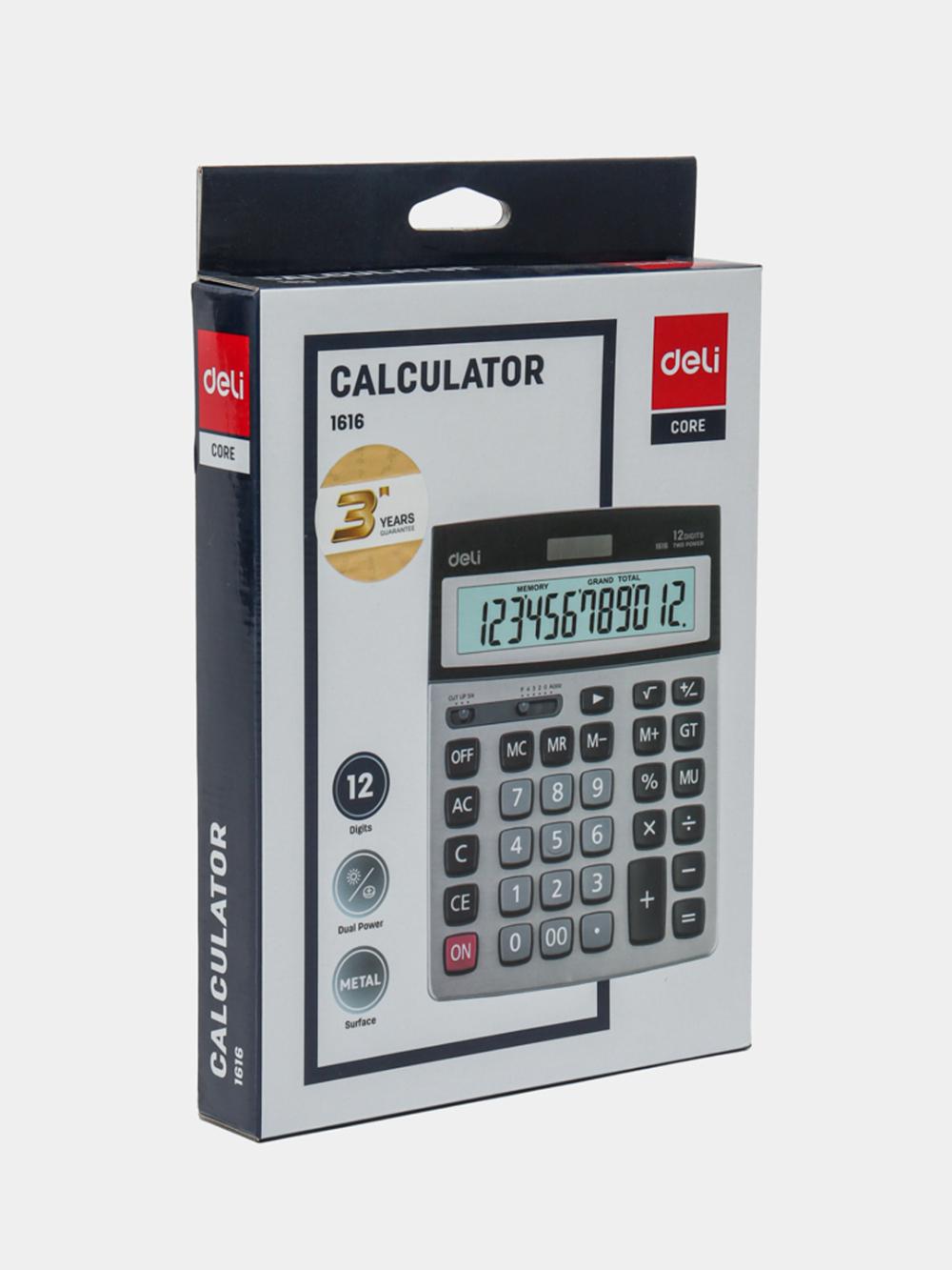 Kalkulyator 12 ta raqam 1616 Deli 1616 7