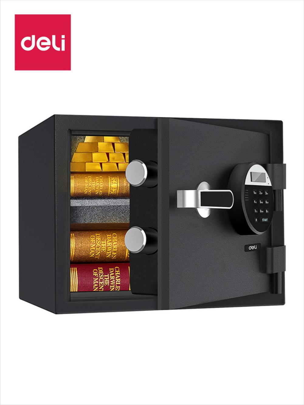 Сейф огнеупорный 300*380*300 ET580 Deli 580-ET 1
