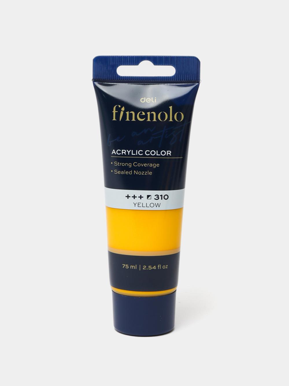 Краска акриловая в тубе 75мл (жл) EC75-YL Deli 75-YL-EC 1