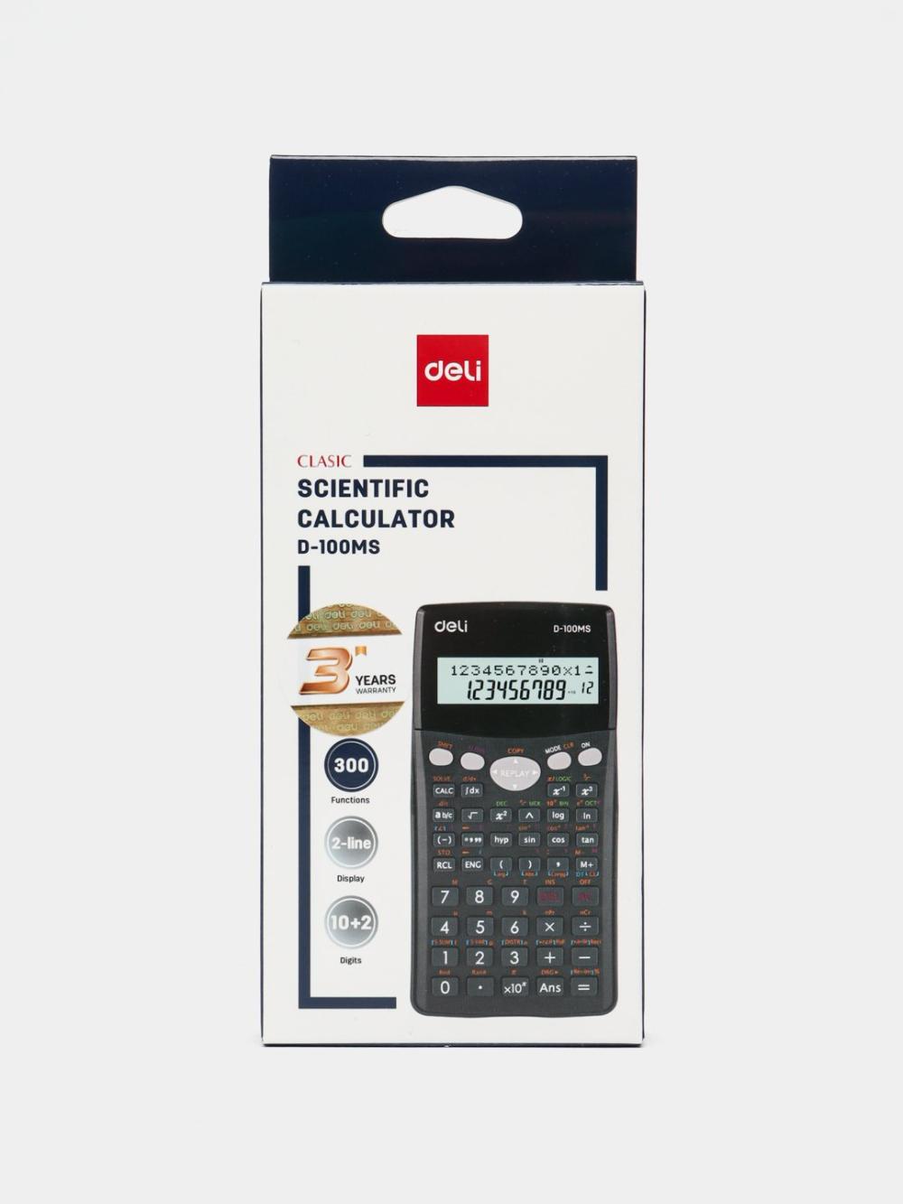 Калькулятор инженерный 300функ. ED-100MS Deli 100-ED-MS 1