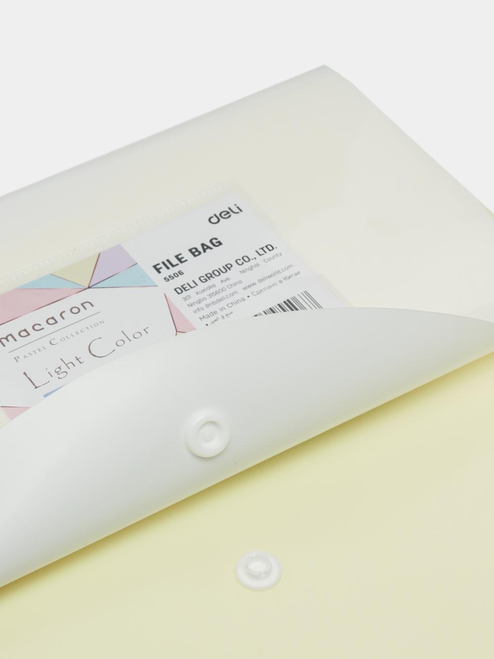 Папка с кнопкой  2 отд. Clear Bag 5506 Deli 5506 3