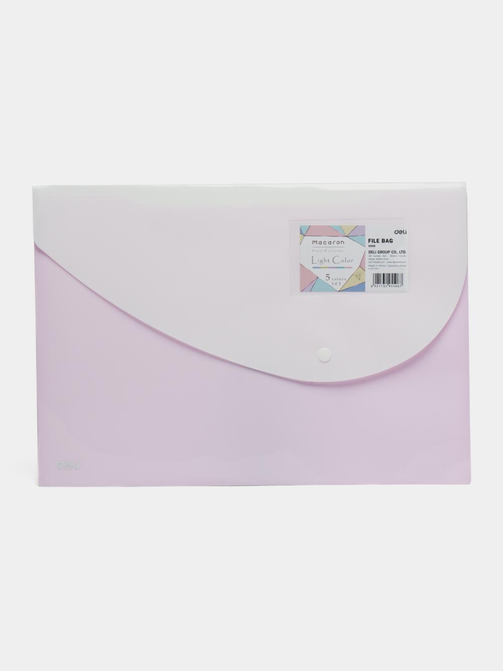Папка с кнопкой  2 отд. Clear Bag 5506 Deli 5506 1