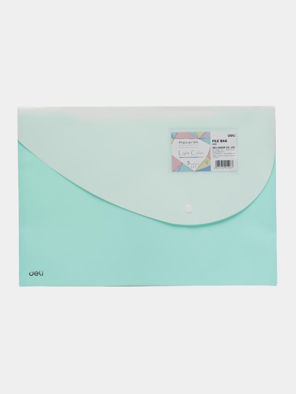 Папка с кнопкой  2 отд. Clear Bag 5506 Deli 5506 1