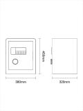Seyf 450×380×320 mm, Deli ET551 (551-ET) 2