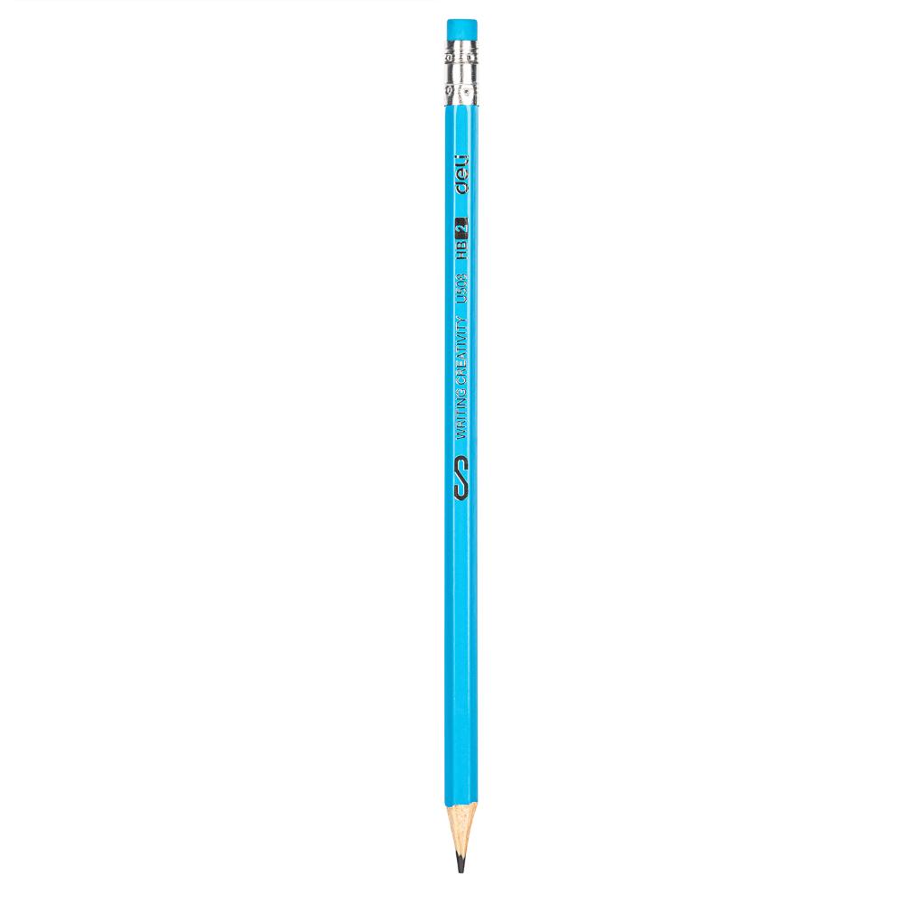 Карандаш HB 50806 Deli с ластиком в тубе Scribe 50806-EU 1