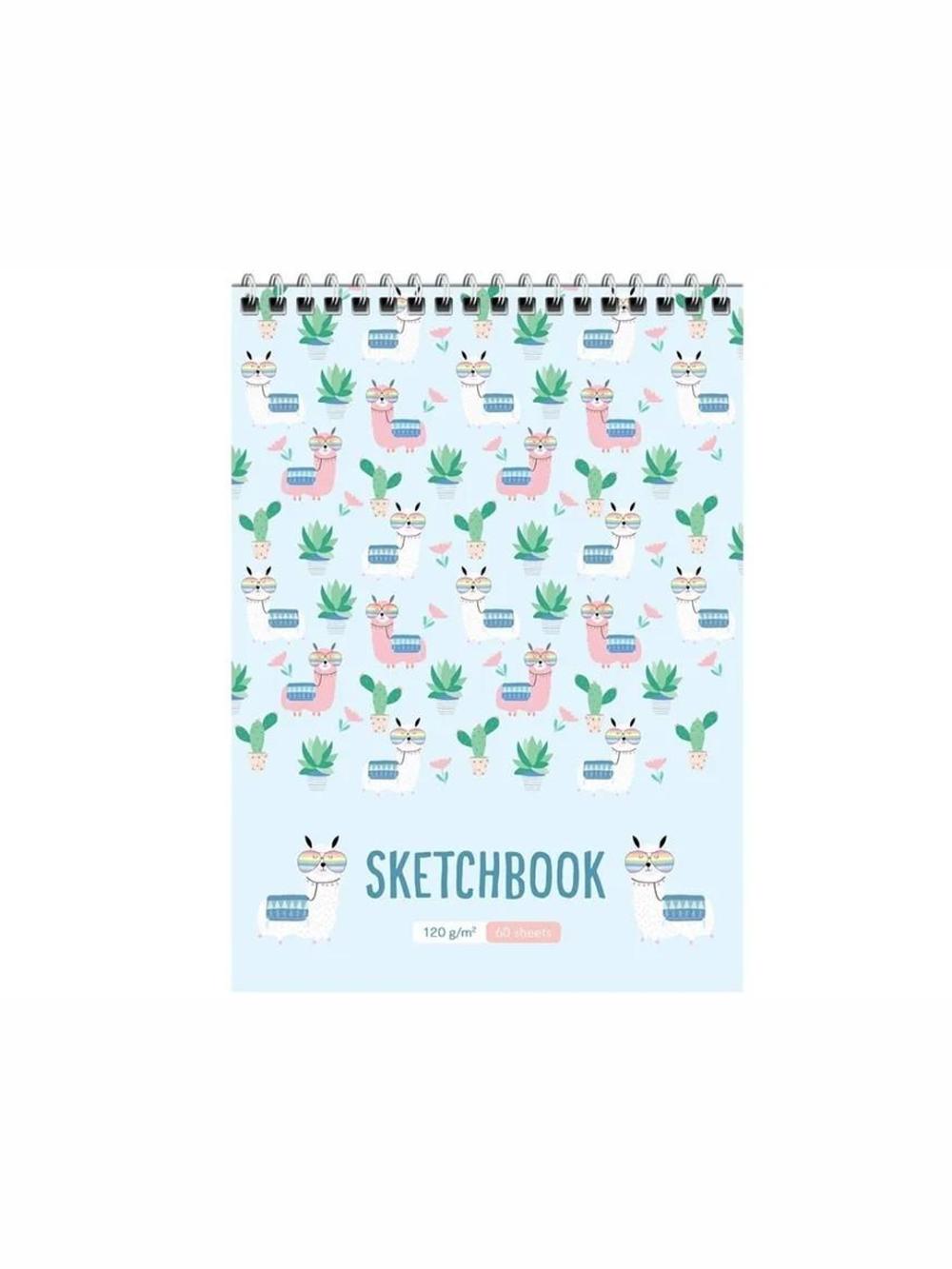 Sketchbook-daftar 60 bet. ArtSpace-da A5 "Cool lama" taroq, 120g/m2 Б5р60грв_22208 1