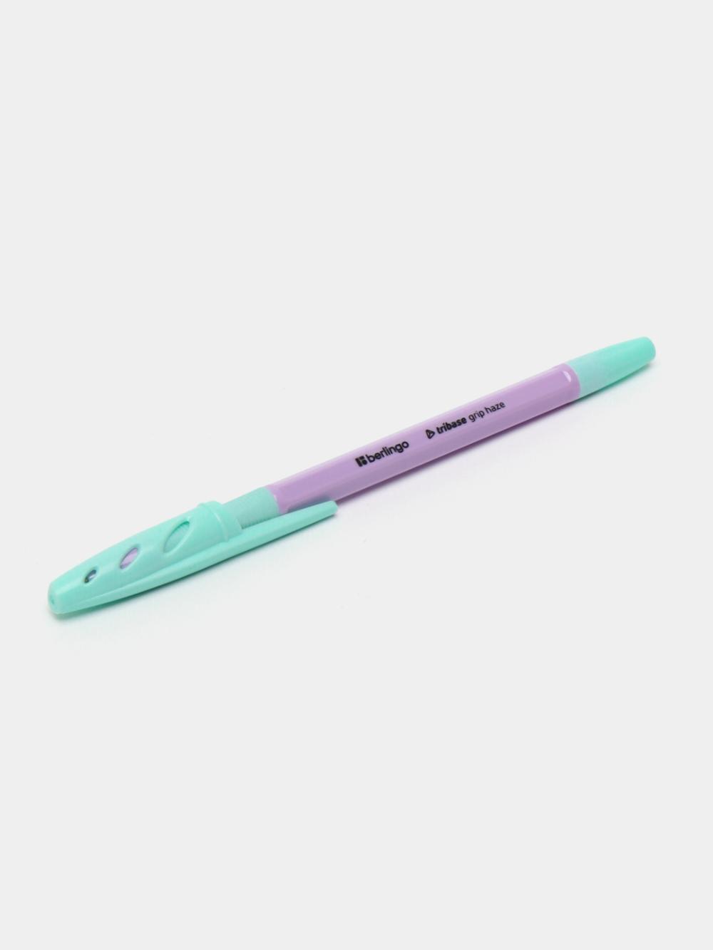 Sharikli ruchka Tribase Grip Haze – 0,7 mm, ko‘k siyoh, assorti korpus, gripli Berlingo CBp_70966 1