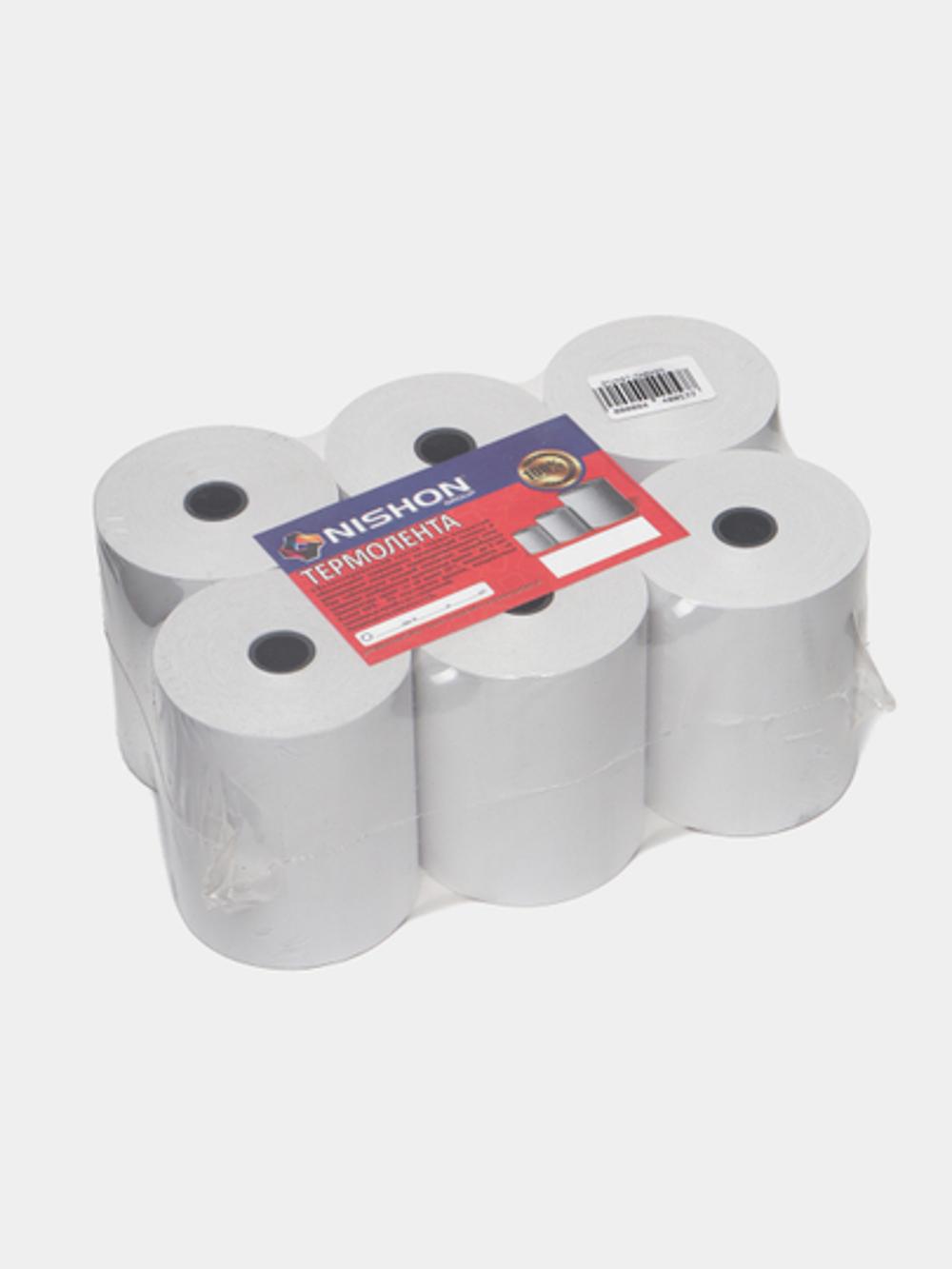 Chek qog'ozi, 80 mm * 60 m, 6 dona. termal qog'oz, chek printer uchun qog'oz 2