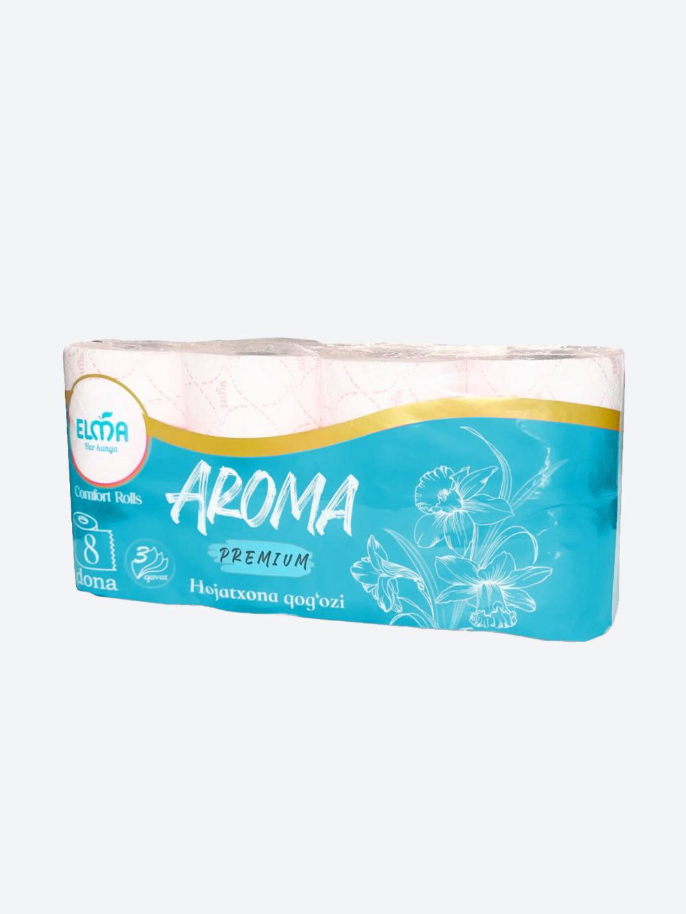 Elma Aroma (EURO) hojatxona qog'ozi, 8 dona, 3 qatlamli (113) 1