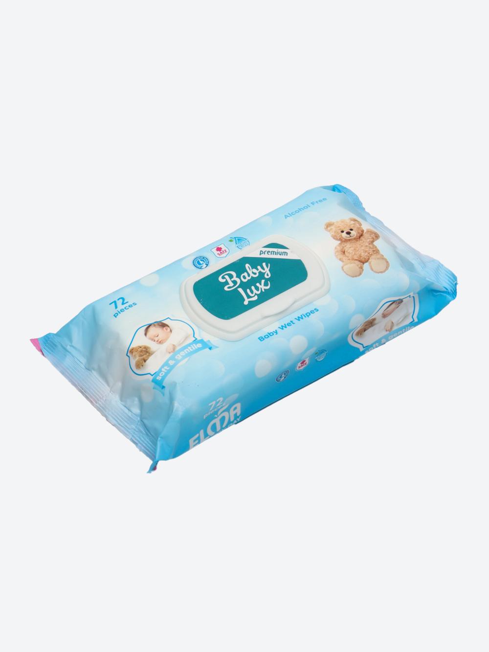 Детские влажные салфетки Elma Baby LUX Premium, 72 шт 2