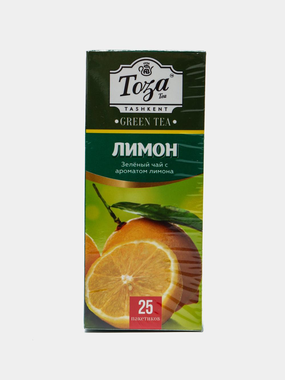 Чай Toza: Зелёный чай Тоzа Лимон, 25 пакетиков 1